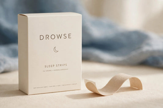 Drowse Sleep Strips — premium box and strip hero shot